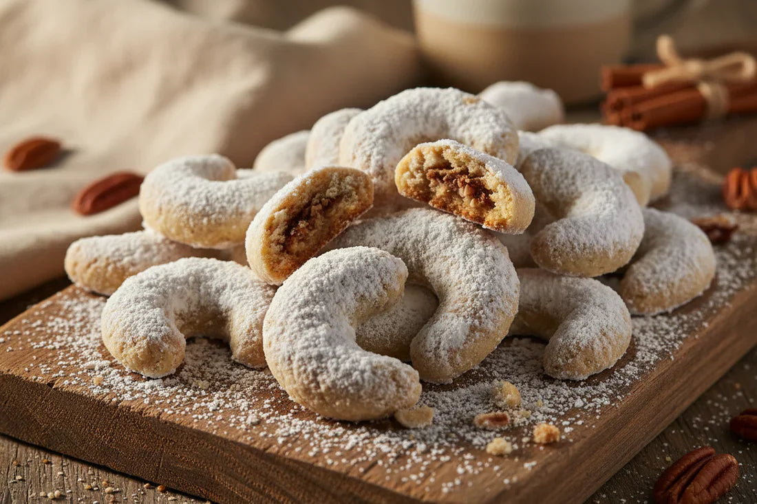 Buttery Pecan Crescents